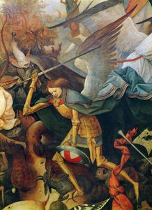 A queda do anjo rebelde detalhe do anjo do meio, 1562 óleo sobre painel de carvalho